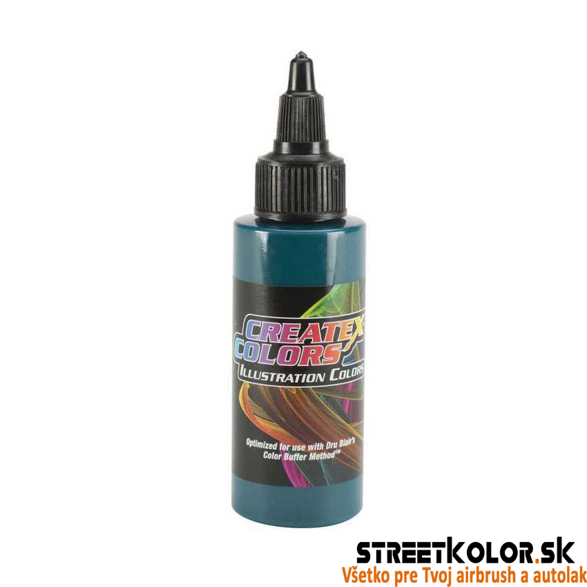 CreateX 5077 Átlátszatlan zöld illusztrációs airbrush festék 30 ml