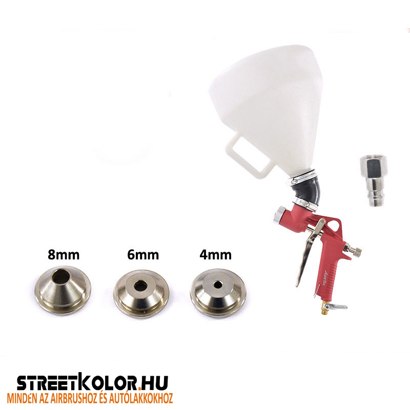 Auarita FR-301A szórópisztoly vakolatra 5l tartállyal 4, 6, 8mm szórófejjel