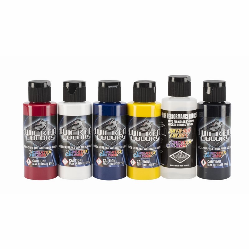 Wicked Detail airbrush festék készlet W110-00 6x60ml