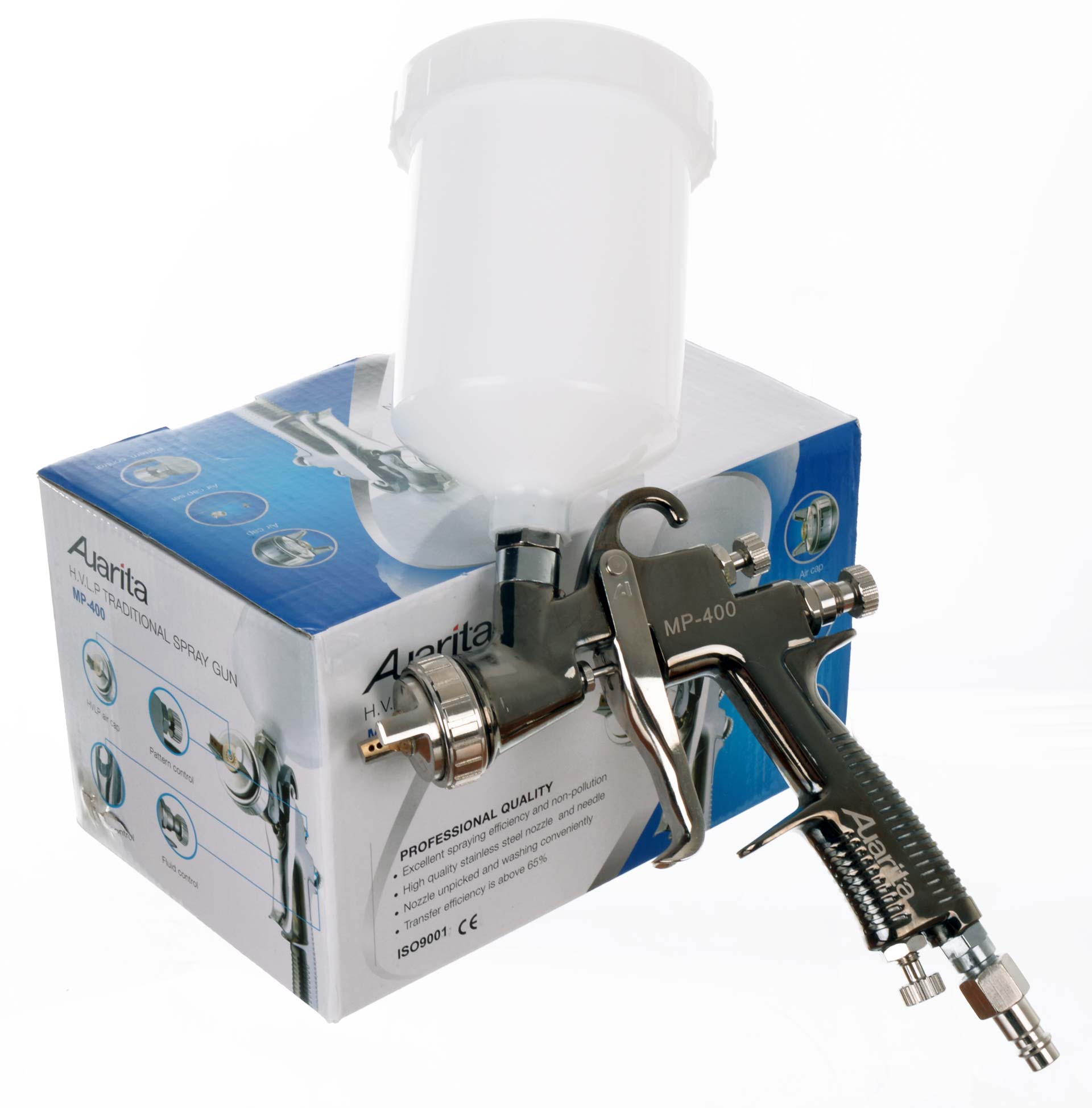 Auarita MP-400 1,3mm HVLP, 340l/min. szórópisztoly
