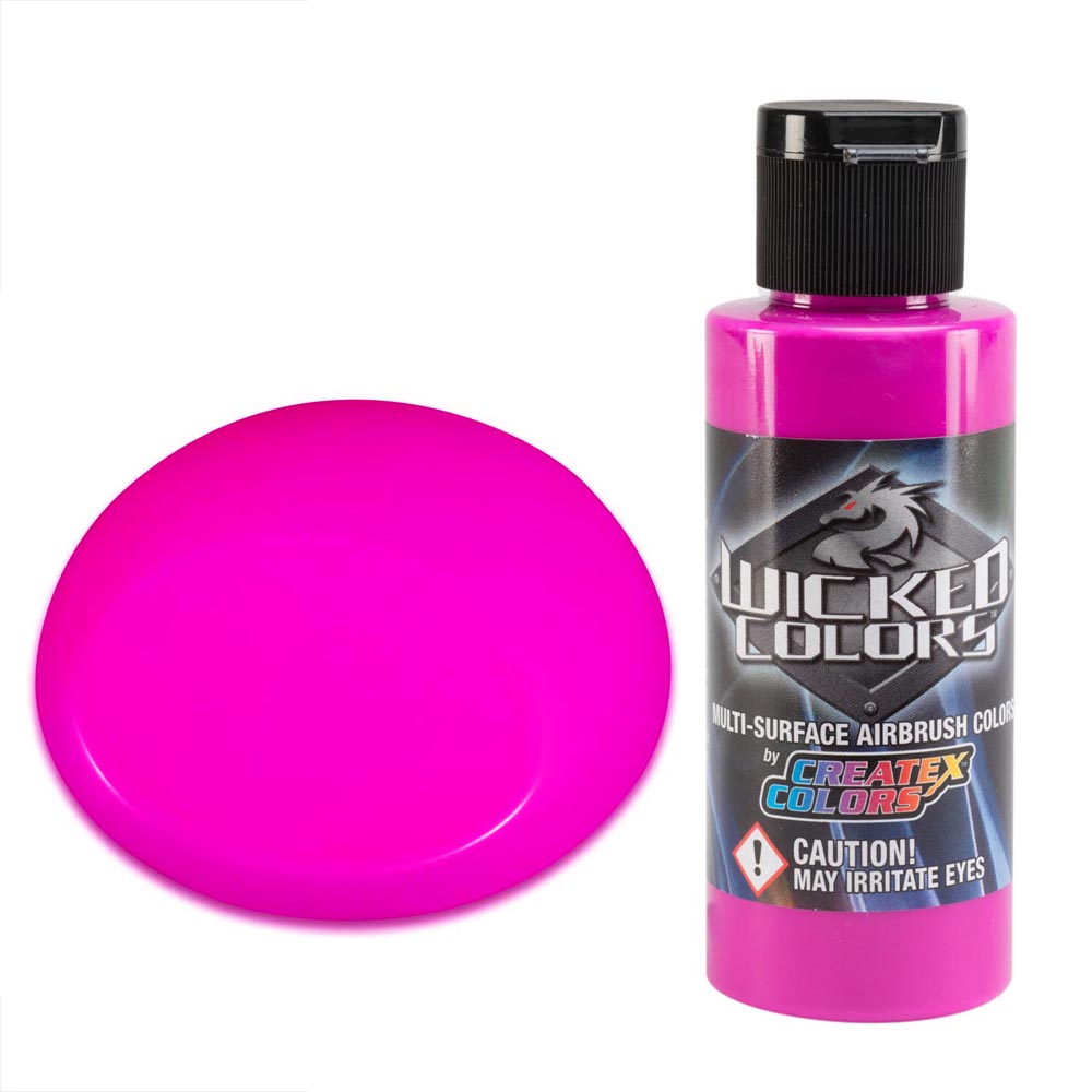 Wicked W021 fluoreszkáló málna airbrush festék 60ml