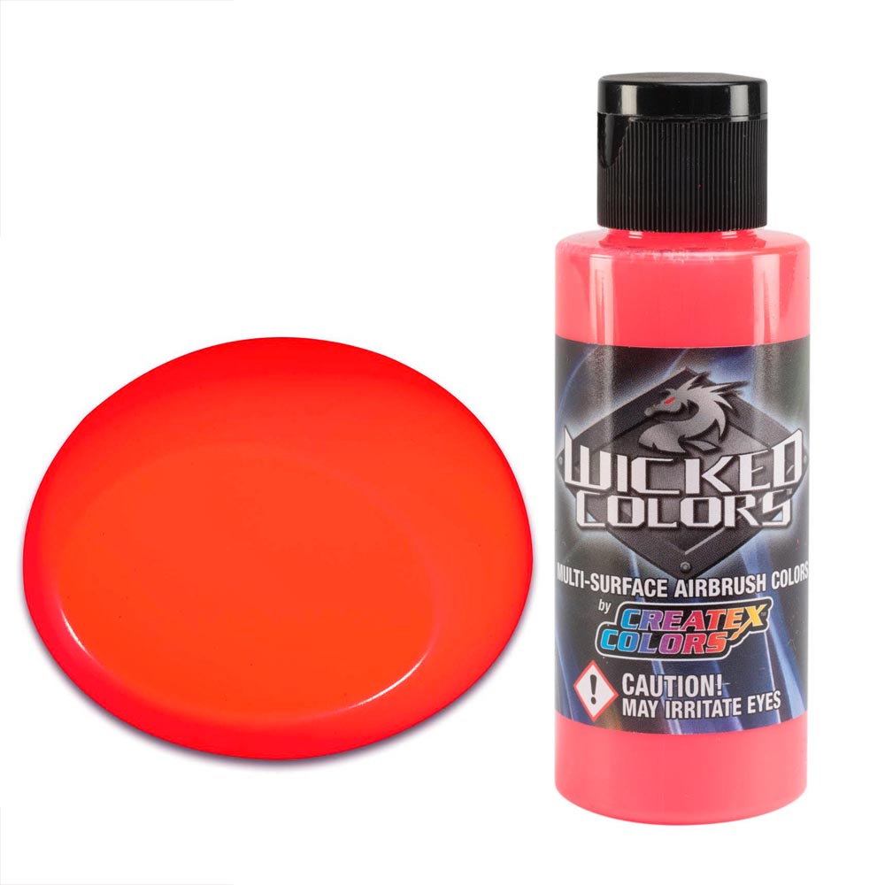 Wicked W022 Fluoreszkáló Piros airbrush festék 60ml