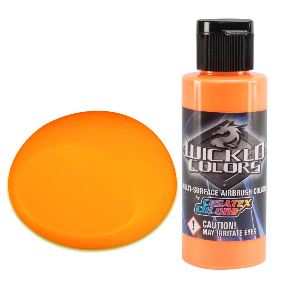 Wicked W025 fluoreszkáló narancssárga airbrush festék 60ml