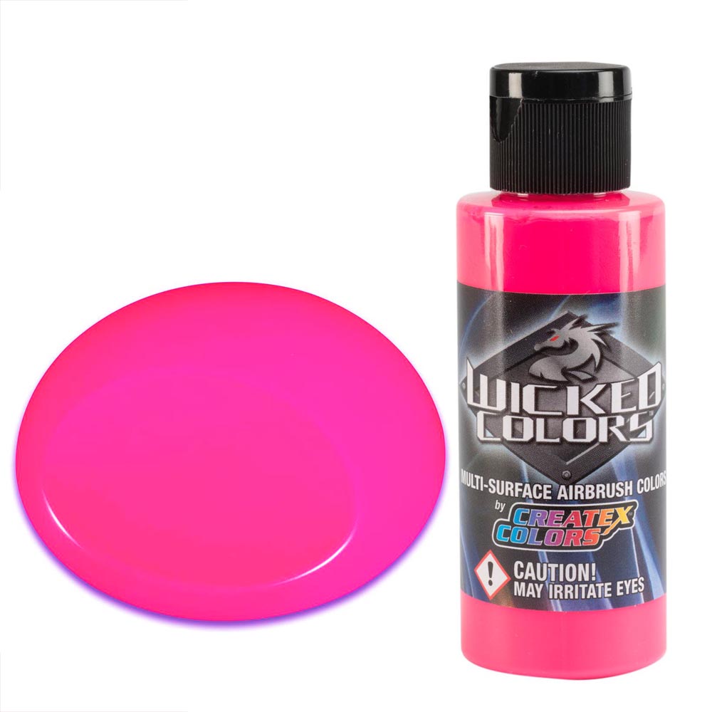 Wicked W026 fluoreszkáló rózsaszín airbrush festék 60ml