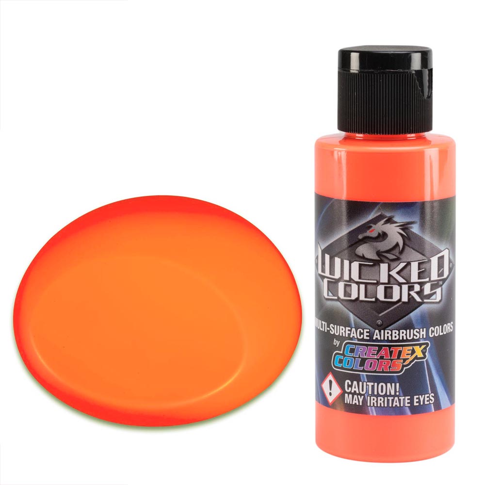 Wicked W027 fluoreszkáló narancssárga airbrush festék 60ml