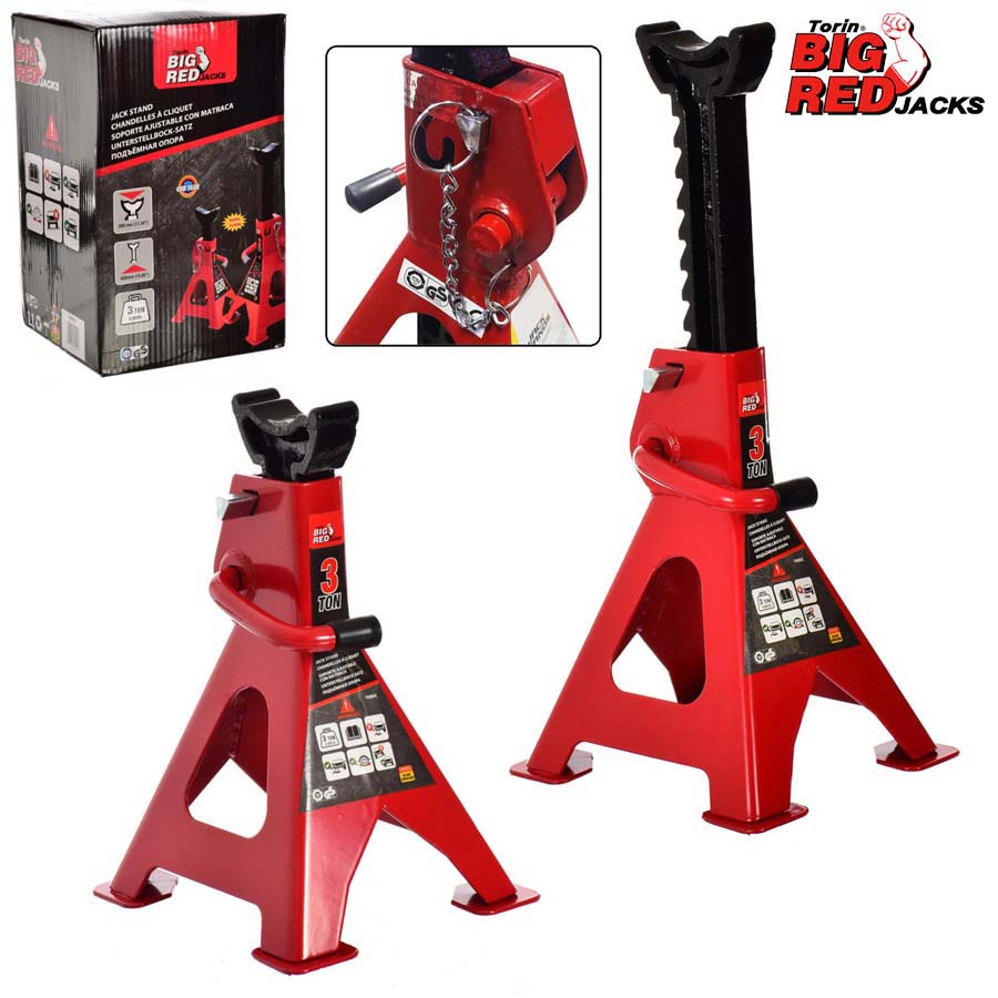 Állványtámasz az autó alá, teherbírás: 3T, TORIN BIG RED JACK T43001
