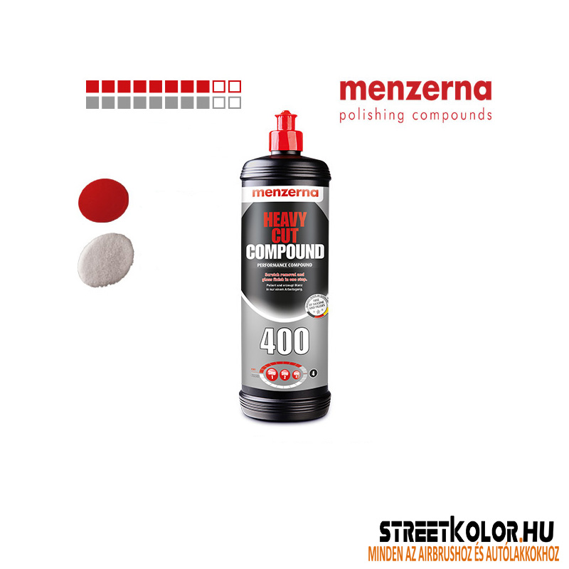 Menzerna 400, durva + közepes + befejező csiszolópaszta, 1000ml