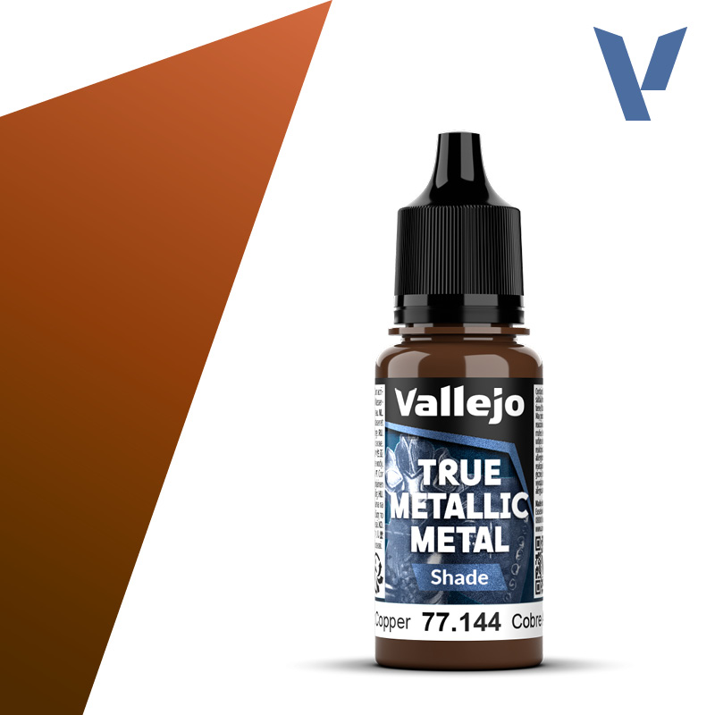 VALLEJO TRUE METALLIC 77.144 Rézmetál akril airbrush festék 18 ml