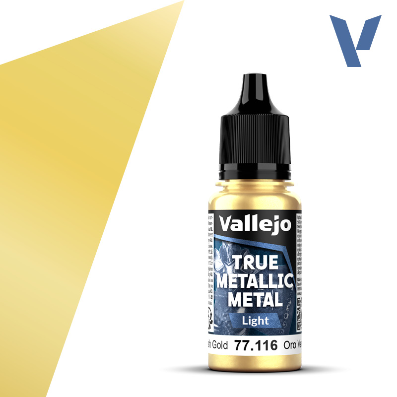 VALLEJO TRUE METALLIC 77.116 Aranymetál akril airbrush festék 18 ml