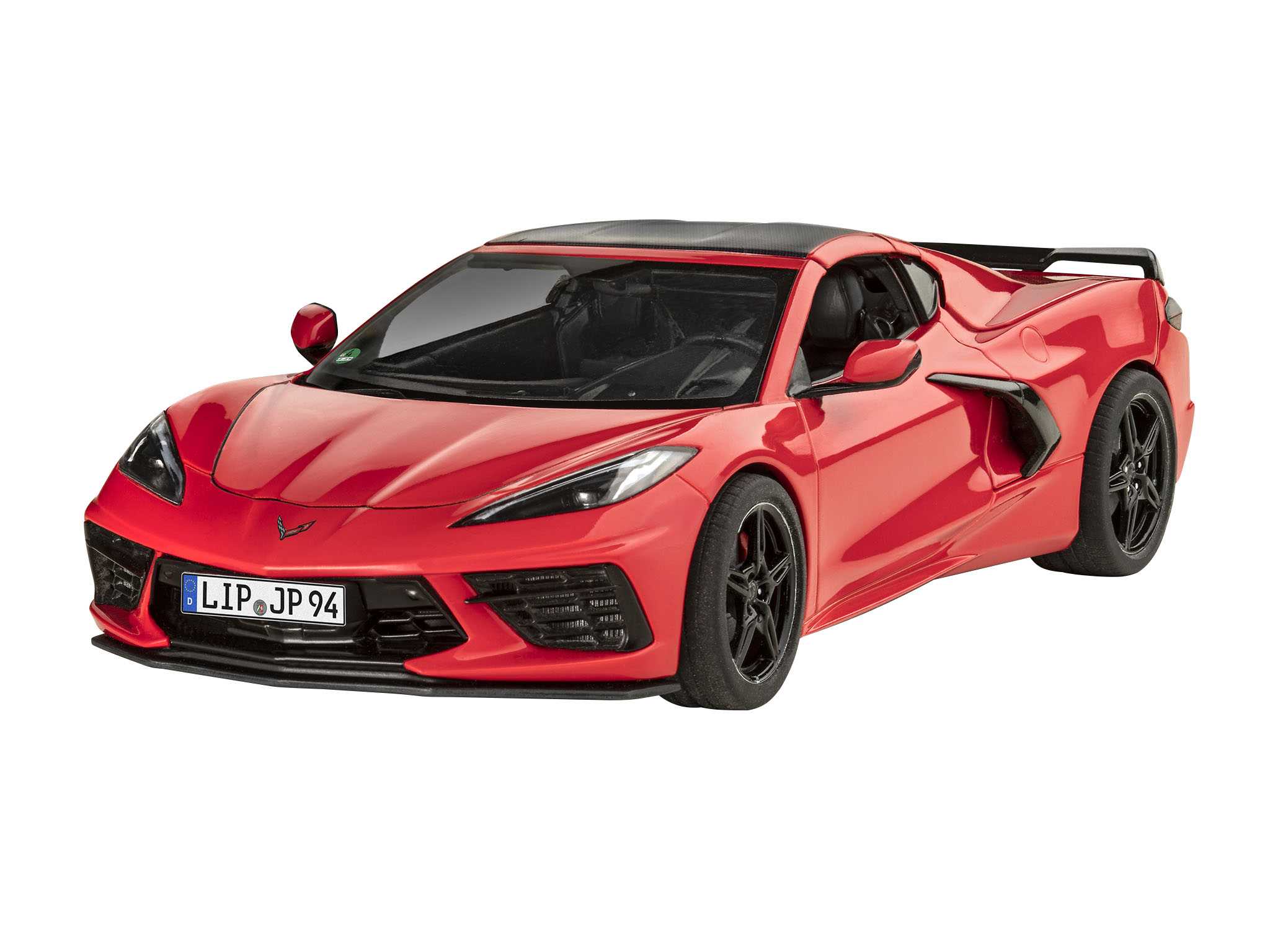 Revell Corvette C8 Coupé Model Set autómakett 1:24, 144 alkatrész + festékek + ragasztó + ecset