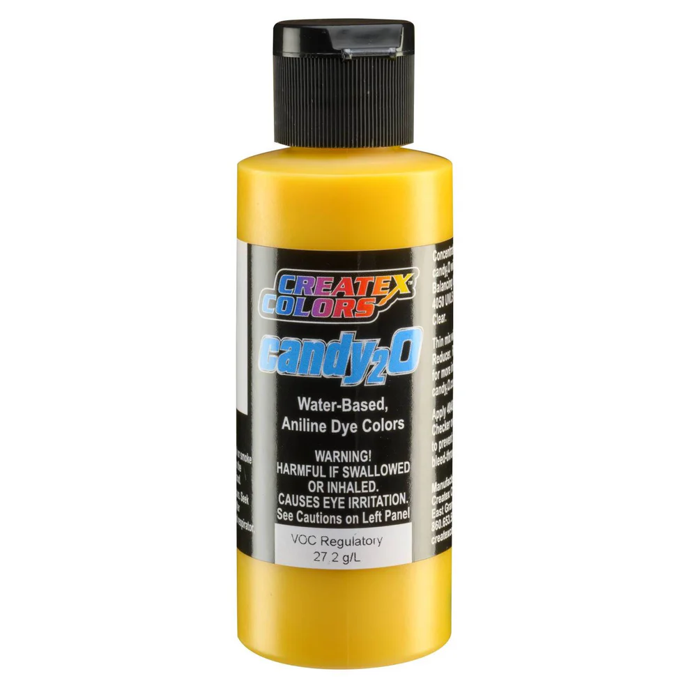 Createx candy2O – 4653 Lemon Yellow 60 ml – Koncentrált transzparens airbrush festék