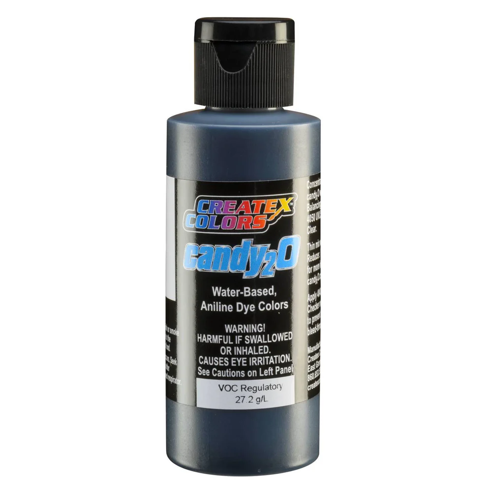 Createx candy2O – 4664 Black 60 ml – Koncentrált transzparens airbrush festék