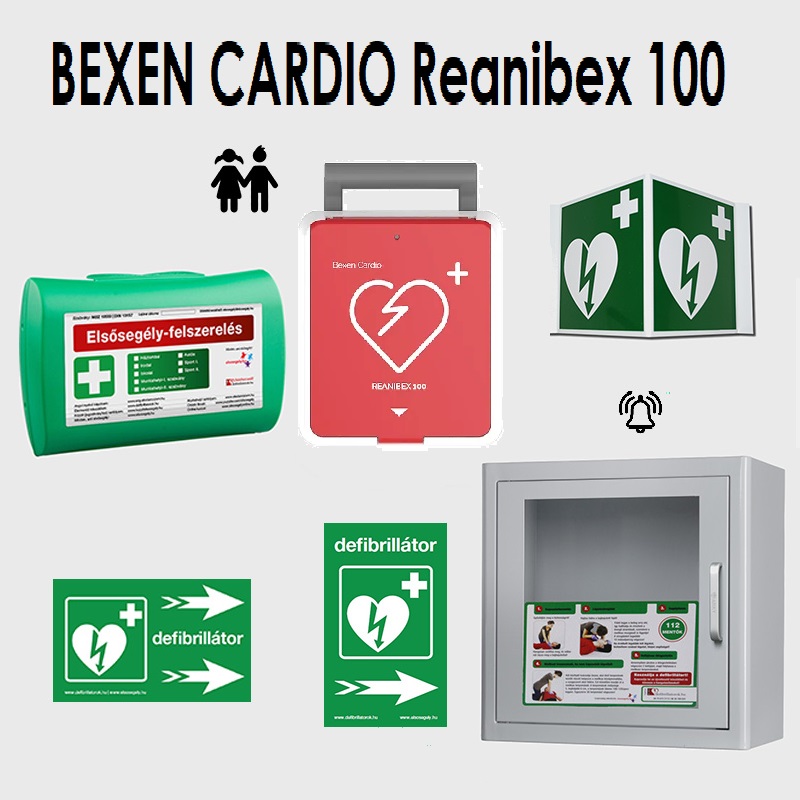 BEXEN Reanibex 100 automata defibrillátor Office csomagban