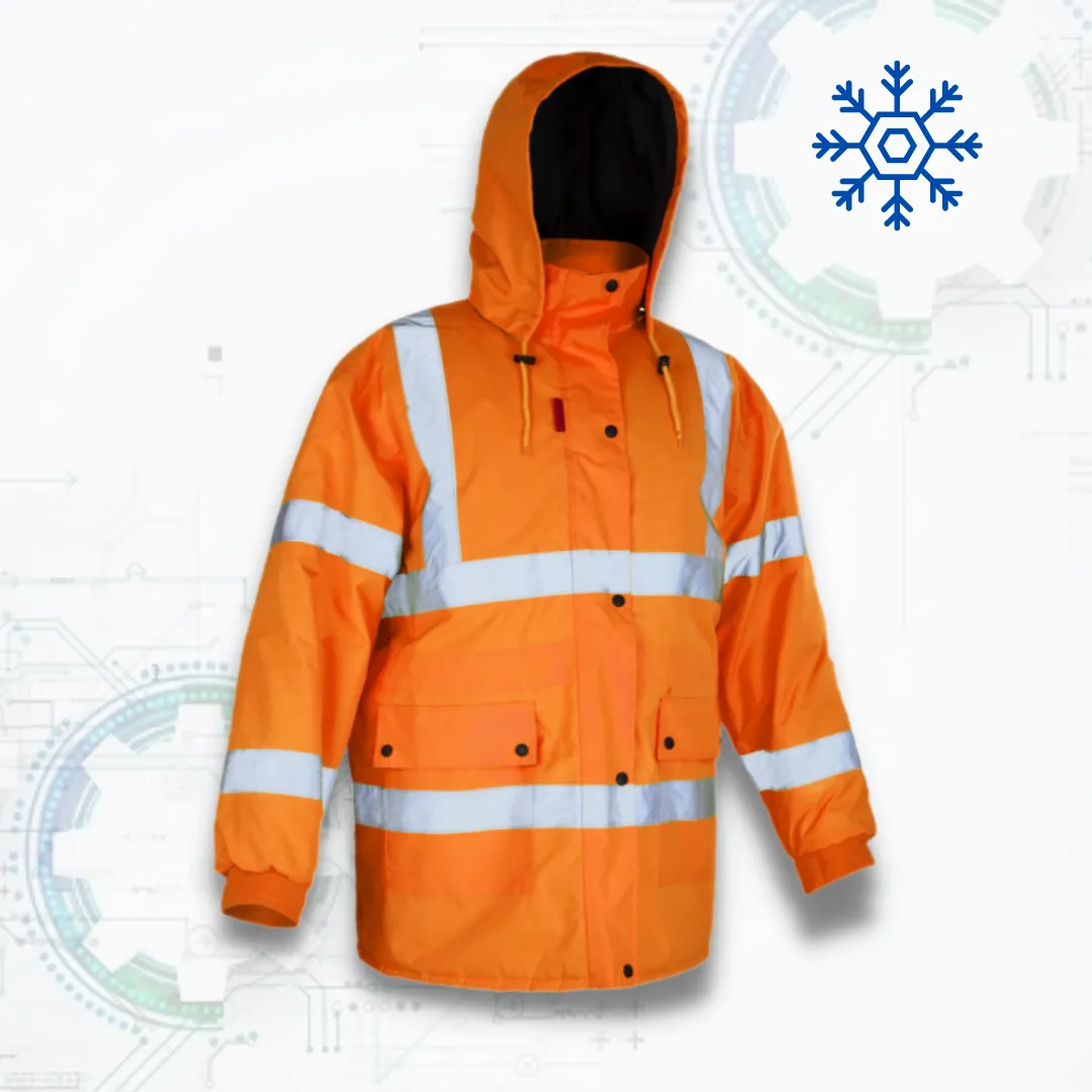 FLASH Winter Orange Long KRT - Téli Munkavédelmi Kabát