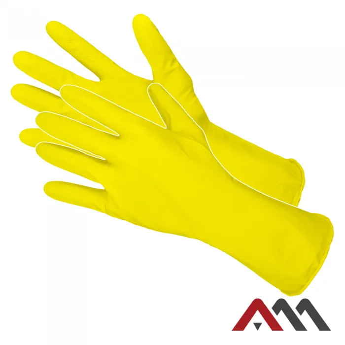 RFL Yellow - Háztartási Latex kesztyű (EN420) (D100)