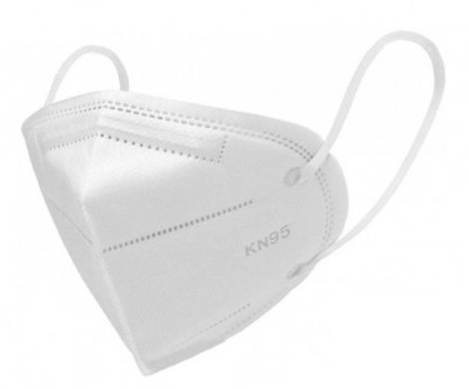 Paneles KN95-FFP2 szelep nélküli légzésvédő maszk 