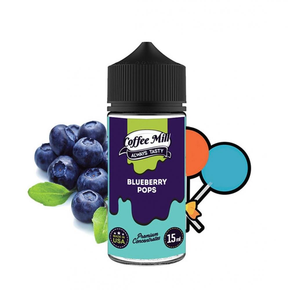 Coffee Mill Shake and Vape Blueberry Pops 120ml/15ml