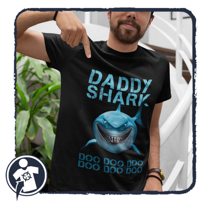 DADDY SHARK - doo doo doo doo doo doo feliratos apa póló