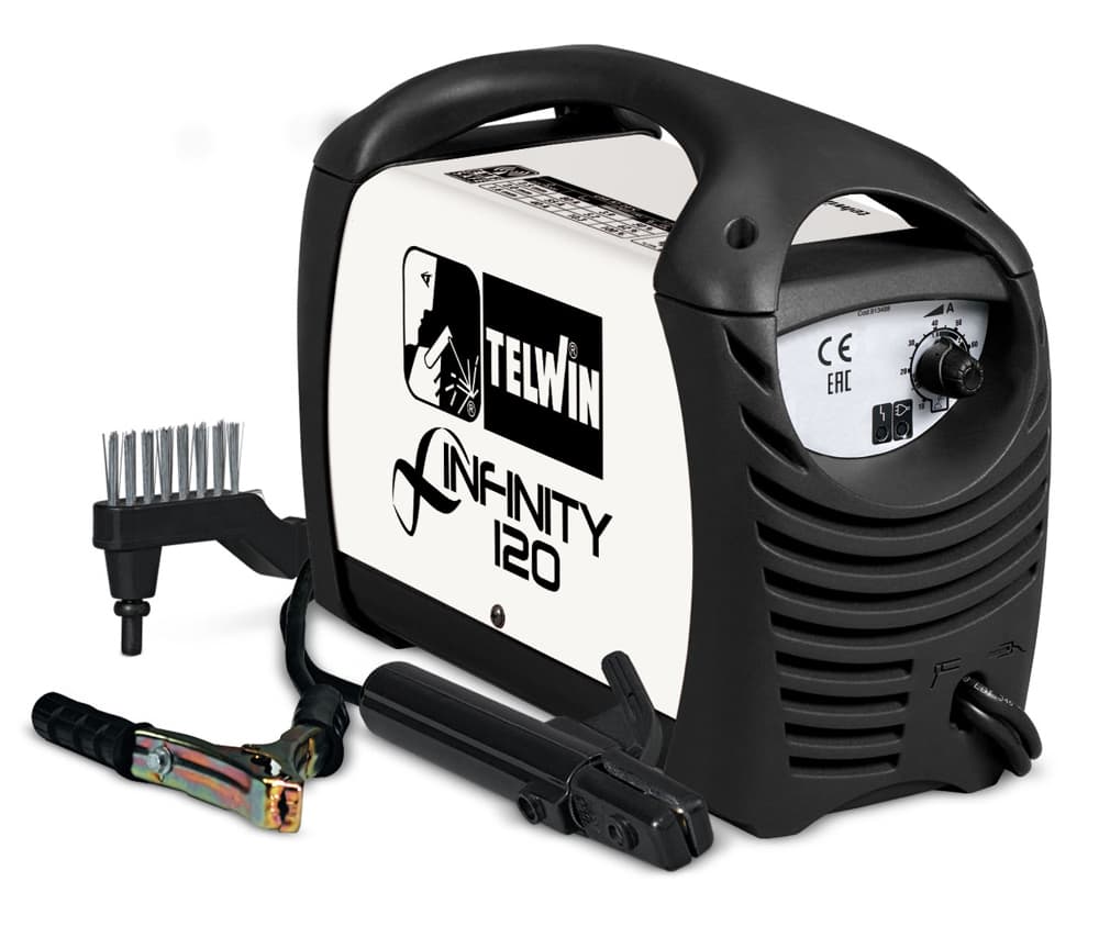 TELWIN INFINITY 120 230V tartozékokkal, karton dobozban