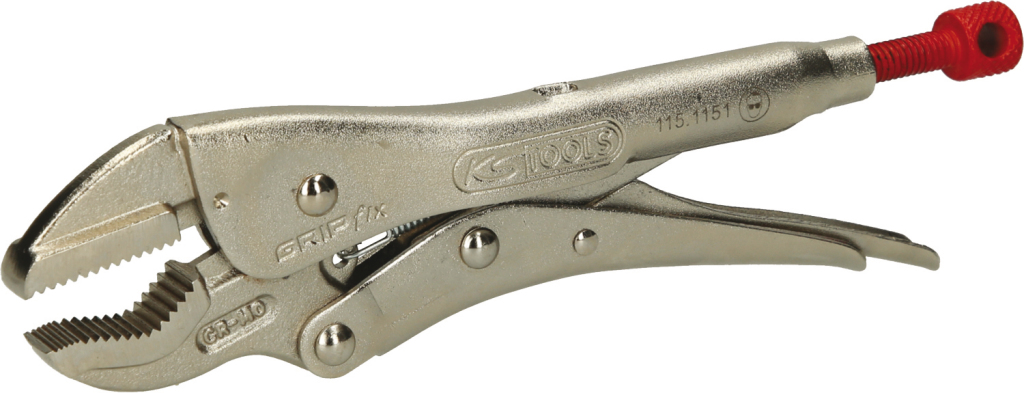 KS-TOOLS önzáró csőfogó ováis pofa 140mm