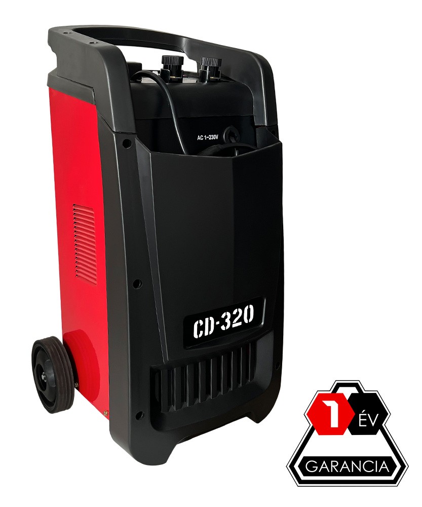 CD-320 akkumulátor töltő és indító