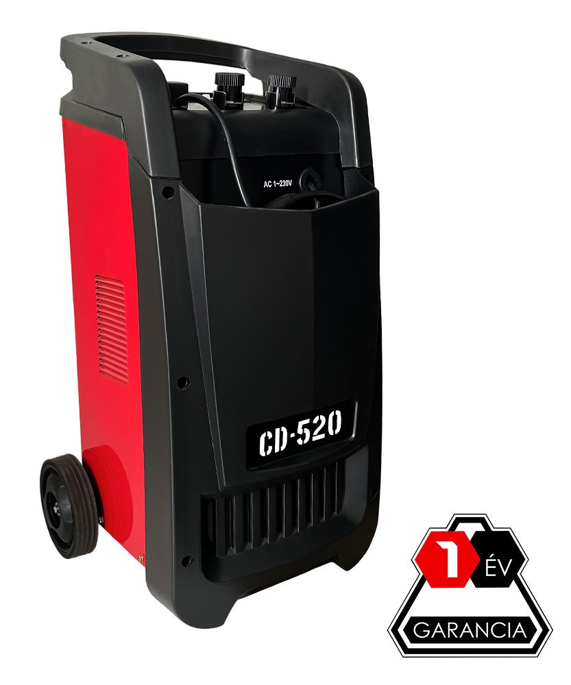 CD-520 akkumulátor töltő és indító