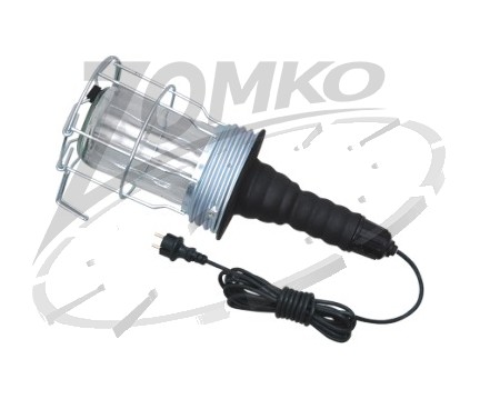 Szerelőlámpa fémkosaras 230V/60W 5m IP54