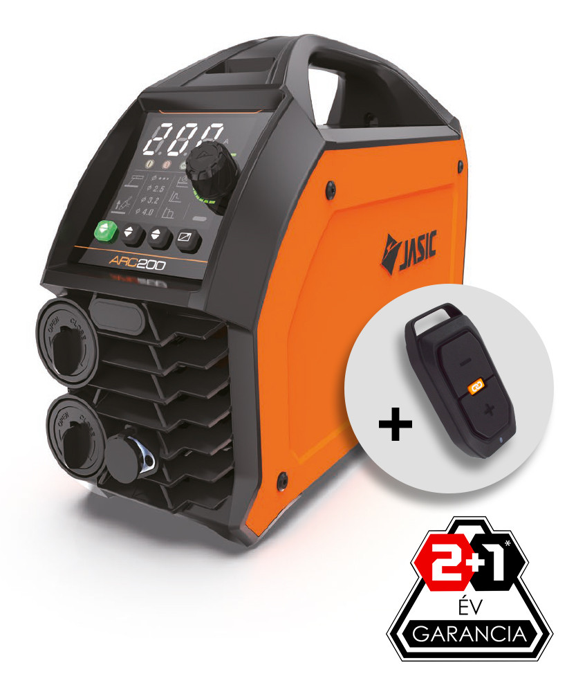 Jasic EVO20 ARC 200 (Z2S32) inverteres hegesztőgép + Jasic HRC-03 vezeték nélkül