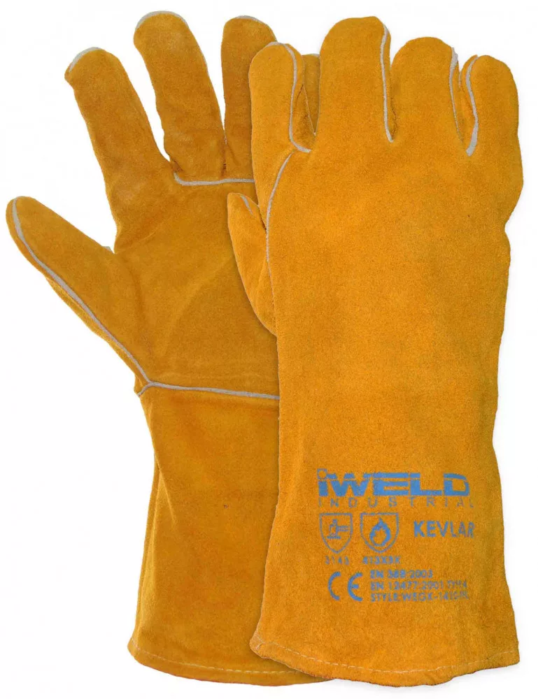 Hegesztő védőkesztyű, bélelt, KEVLAR 14"