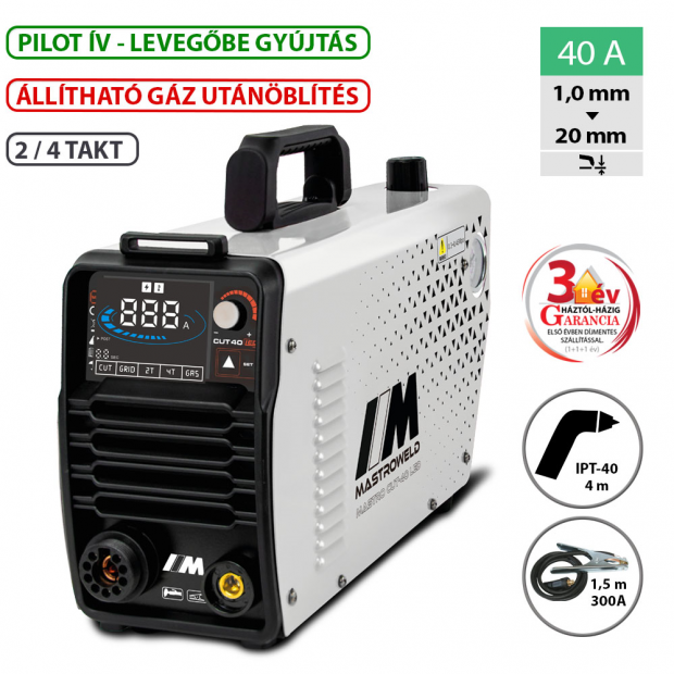 Mastroweld CUT-40 LED plazmavágó inverter