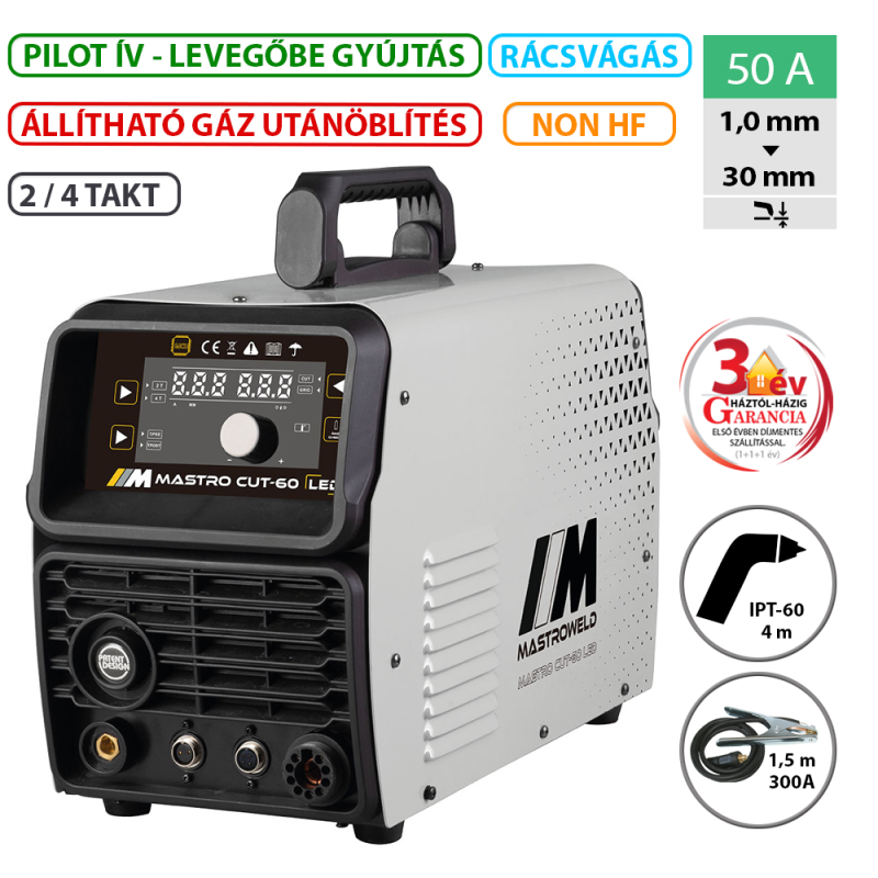 Mastroweld CUT-60 LED plazmavágó inverter