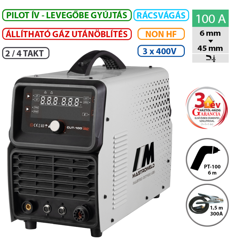 Mastroweld CUT-100 LED plazmavágó inverter