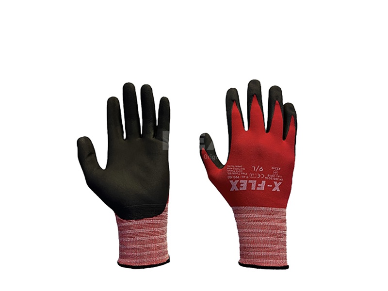 X-FLEX mikrohab nitril bevonatú kesztyű 10/XL