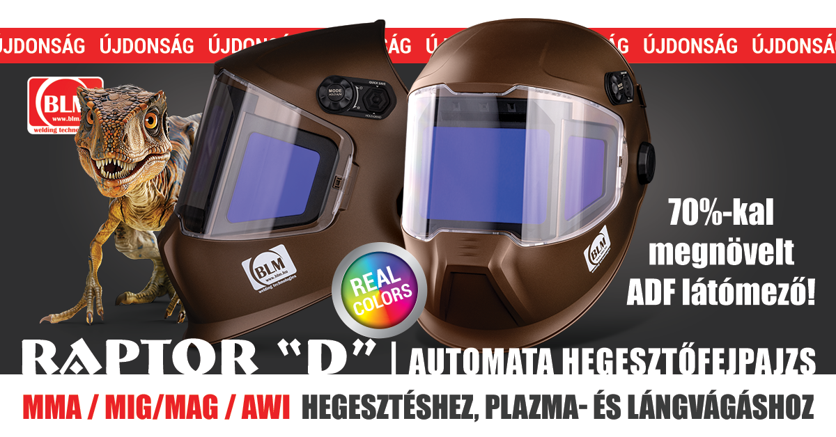BLM automata fejpajzs RAPTOR LCD DIGITAL metál barna