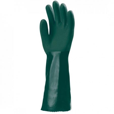 3740 MÁRTOTT POLIMER KESZTYŰ, ZÖLD, VEGYSZERÁLLÓ, 40CM_10
