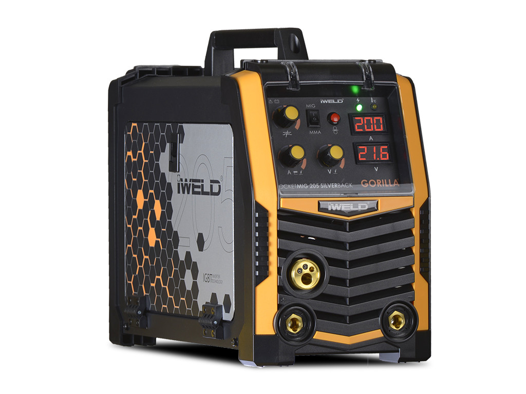 IWELD GORILLA POCKETMIG 205 SILVERBACK hegesztő inverter 