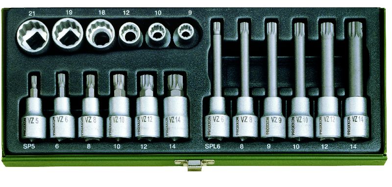 Proxxon 1/2" XZN készlet 18.részes 23.296