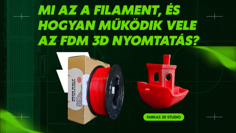 Mi az a filament, és hogyan működik vele az FDM/FFF 3D nyomtatás?