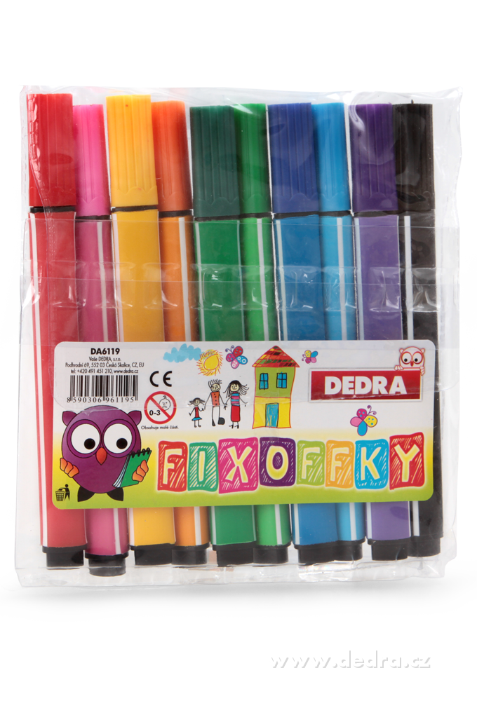 Háromszög filctoll 10 színű