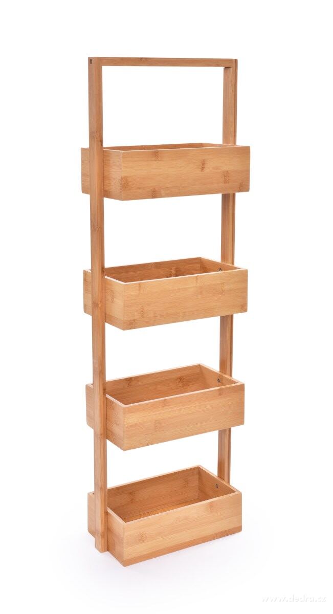 GoEco Bambusz tároló polc 4 szintes 88 cm