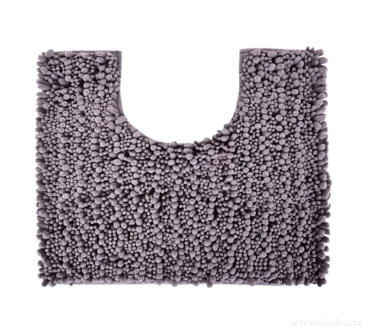 WC szőnyeg 3D CORAL SASANKA 50x45 cm - szürke