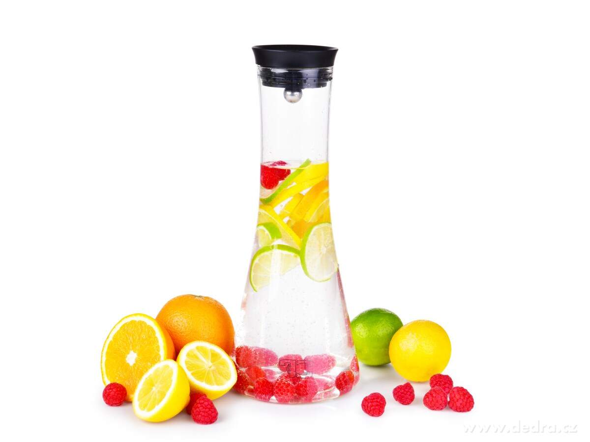 BOROSIL GLASS Boroszilikát üvegkancsó csuklós dugóval 1,4 l