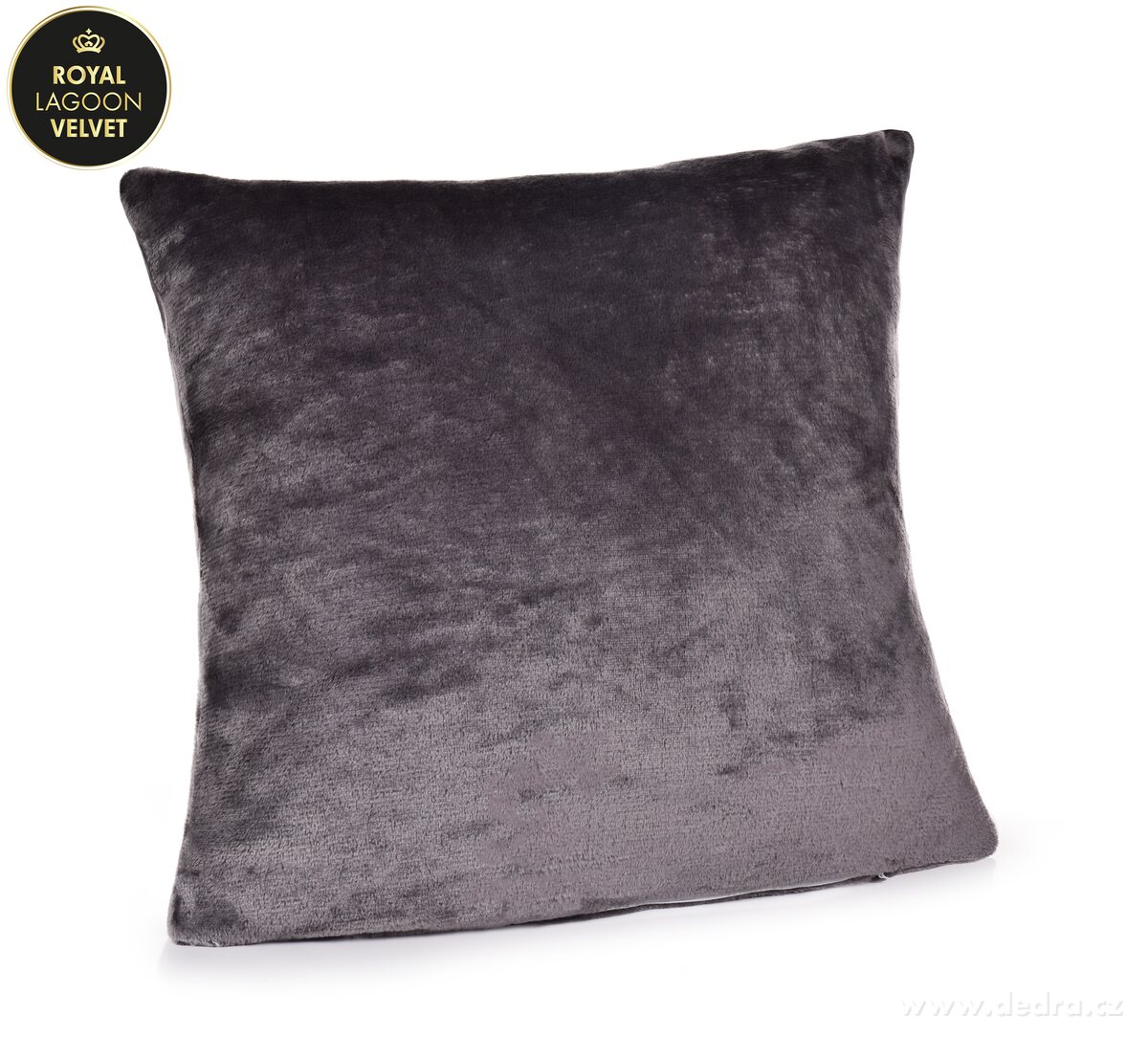 ROYAL LAGOON VELVET párnahuzat 40x40 cm - antracit
