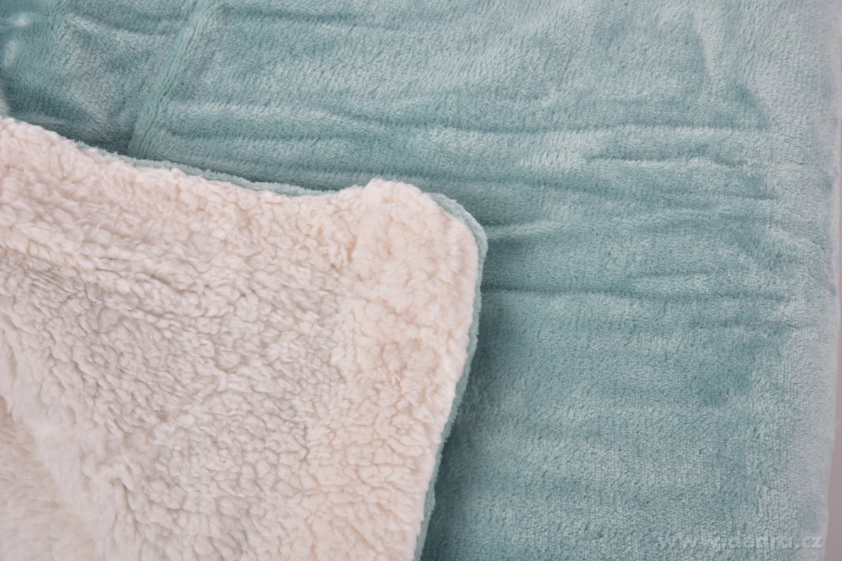 ROYAL Lagoon Velvet Kétrétegű luxus takaró pléd 150x200 cm - Türkiz