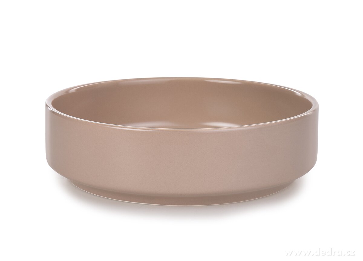 Kerámia tál, virágtál 20 cm - Bézs