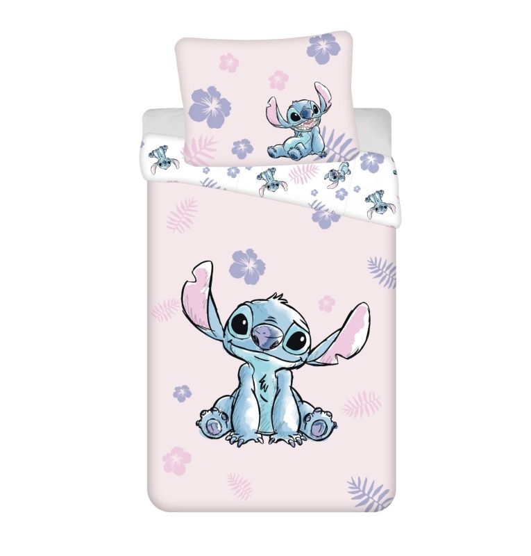 Lilo és Stitch Pink ágyneműhuzat 140x200 cm