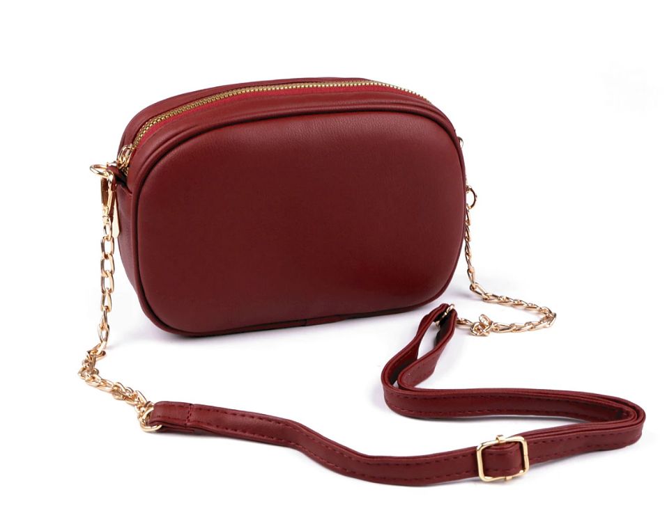 Női crossbody táska 13,5 x20 cm - Bordó