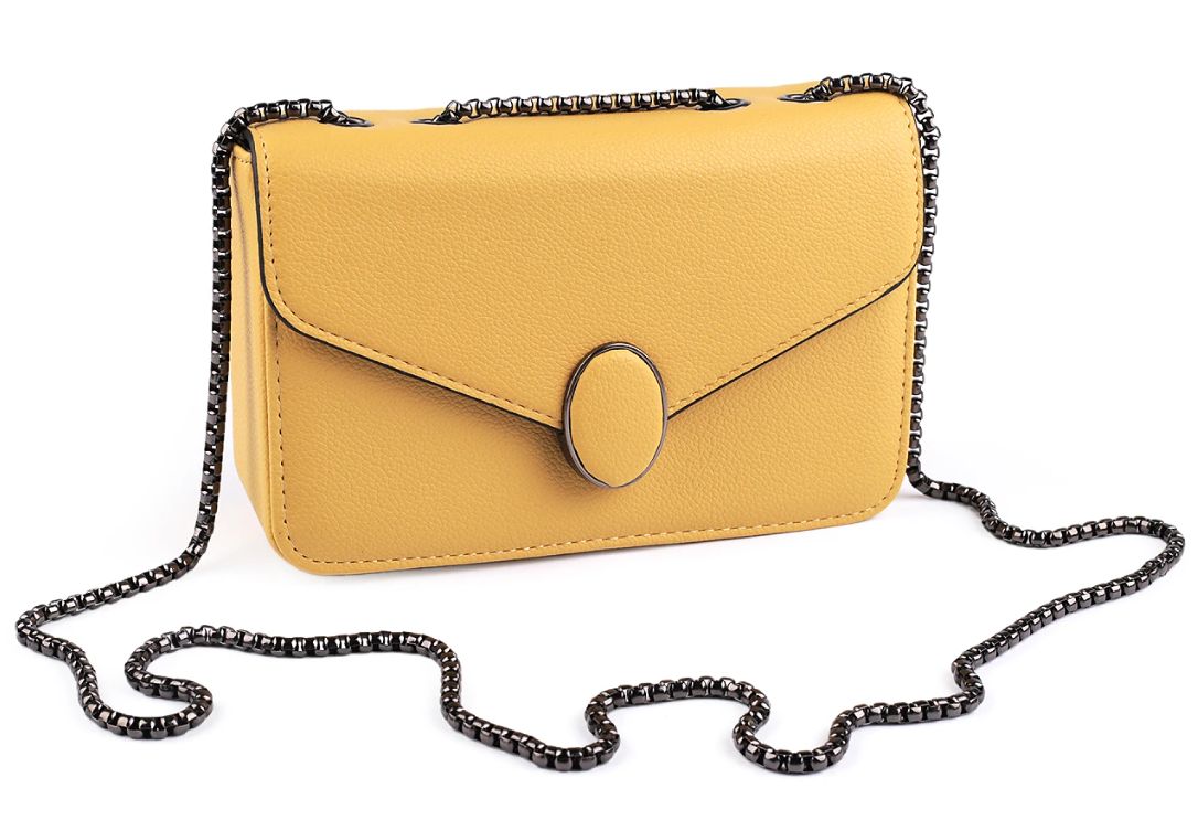 Női crossbody táska 20x12 cm - Sárga