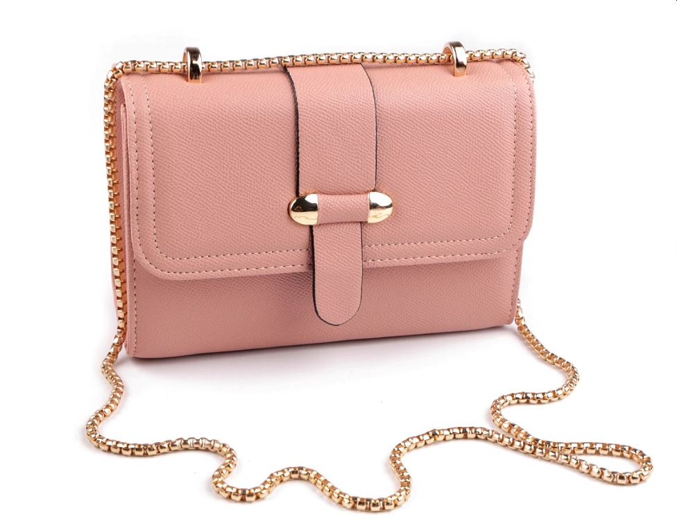 Női crossbody táska 20x14 cm - Rózsaszín